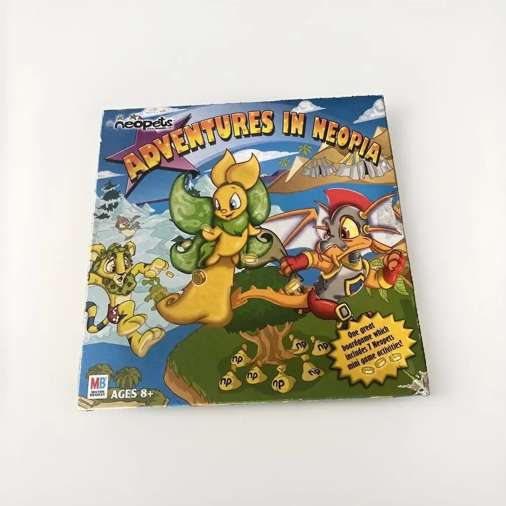 Milton Bradley Neopets Adventures in Neopia Board Game 2003 Vintage Complete